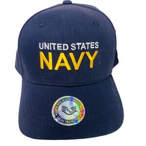 United States Navy Snapback hat cap Blue Rapid dominance Military Yellow White